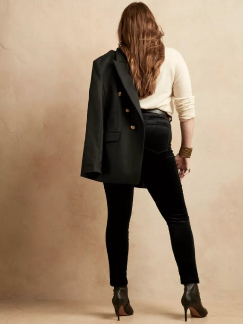 Banana Republic Petite High Rise Skinny Ankle Jeans Black 25P #A2553 - Picture 6 of 10